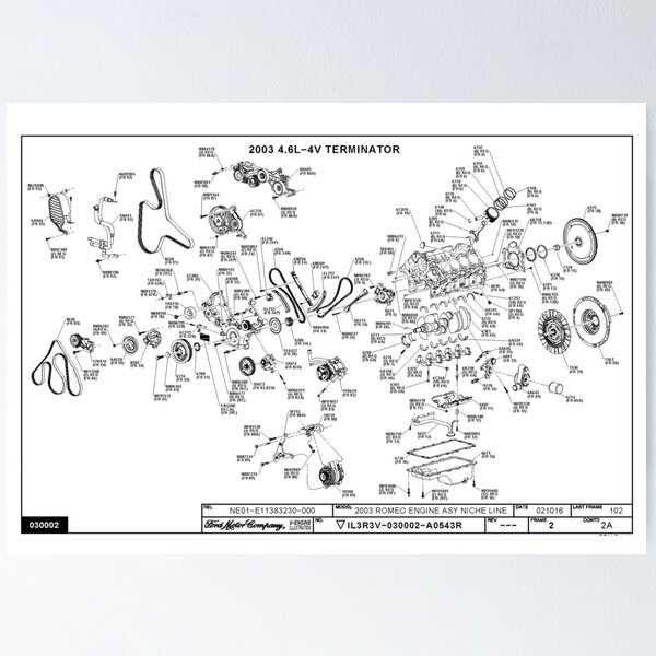 blueprint ford 4.6 engine parts diagram