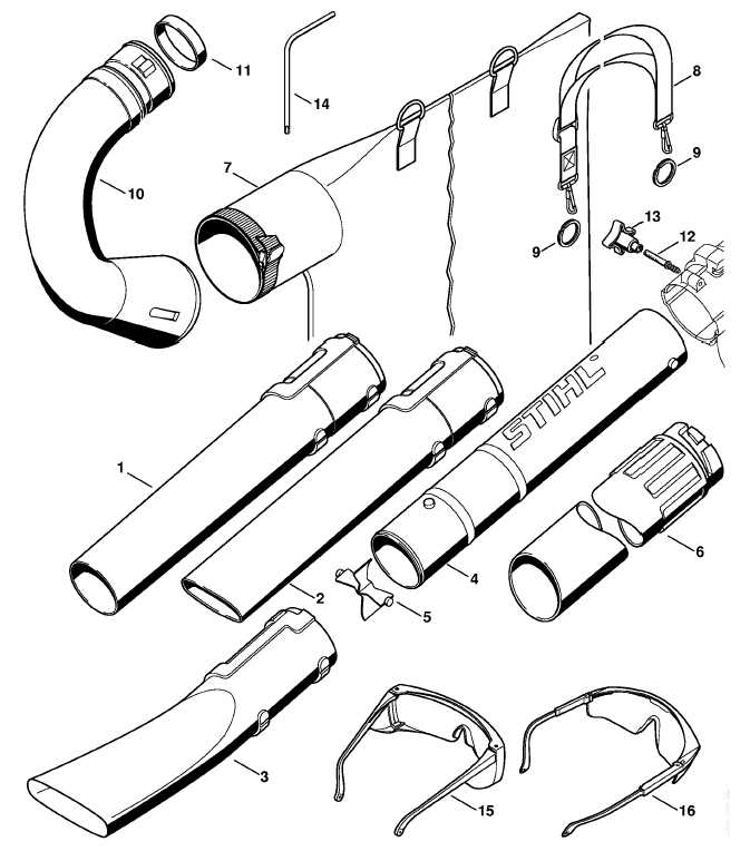 stihl bg50 parts diagram