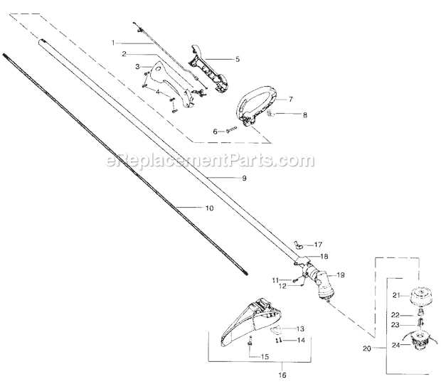 weedeater parts diagram