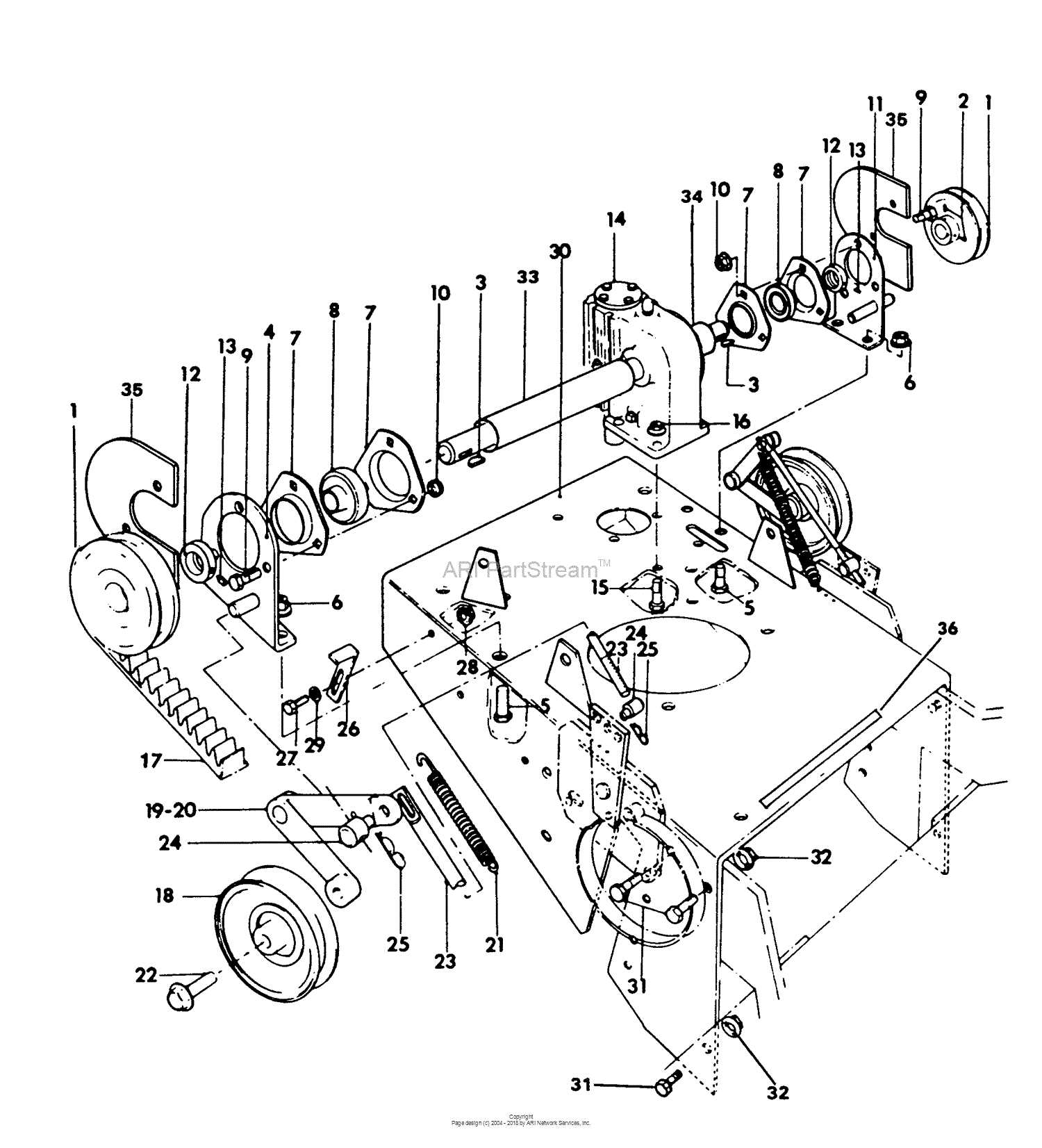 bunton mower parts diagram