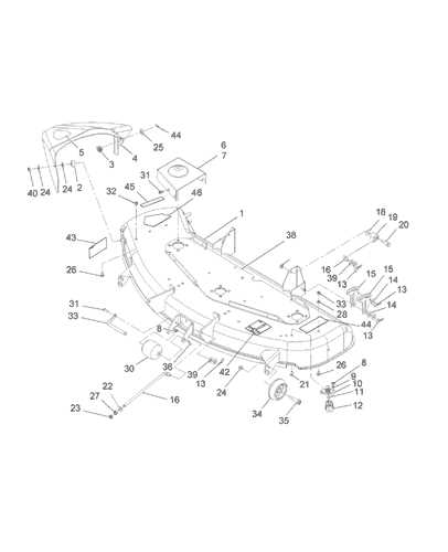 wheel horse 48 mower deck parts diagram