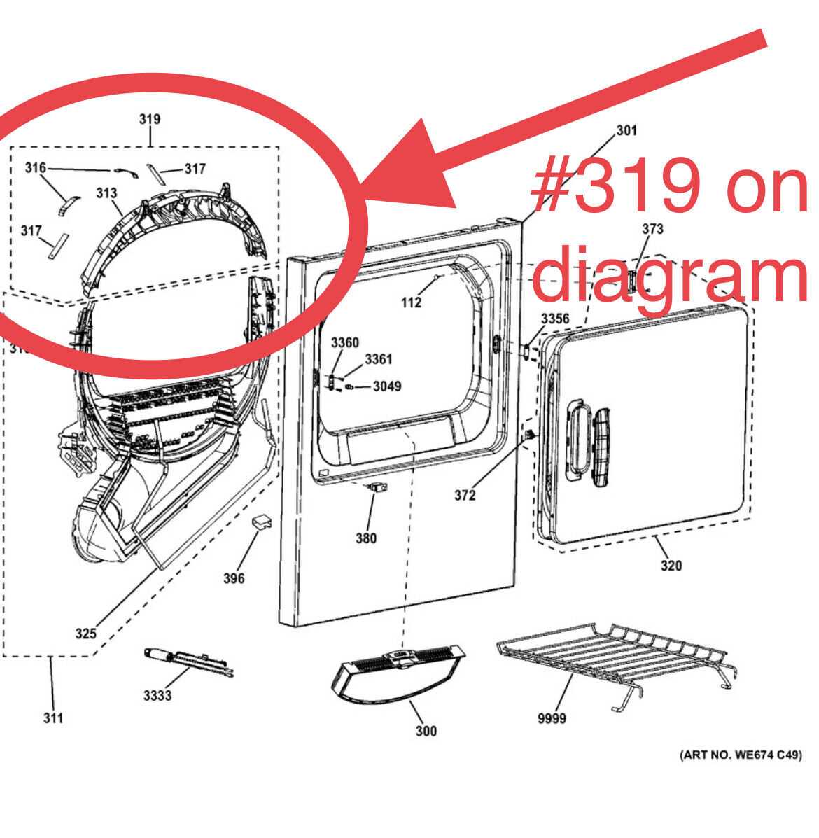 whirlpool electric dryer parts diagram