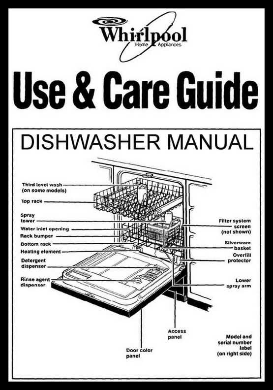 whirlpool gold series dishwasher parts diagram