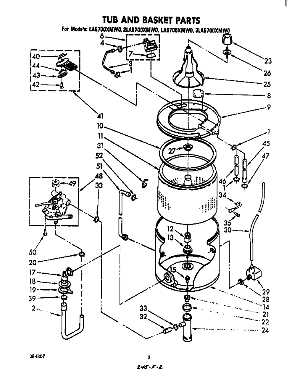 whirlpool washer parts diagram