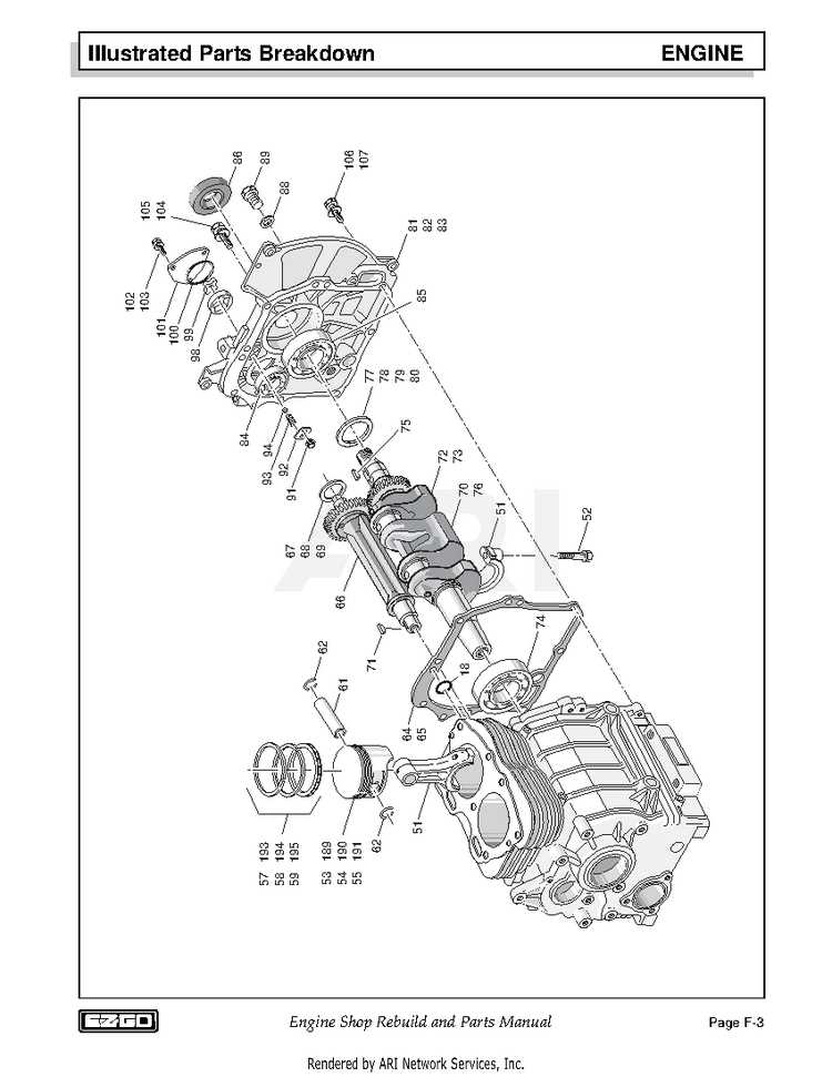 ezgo workhorse parts diagram