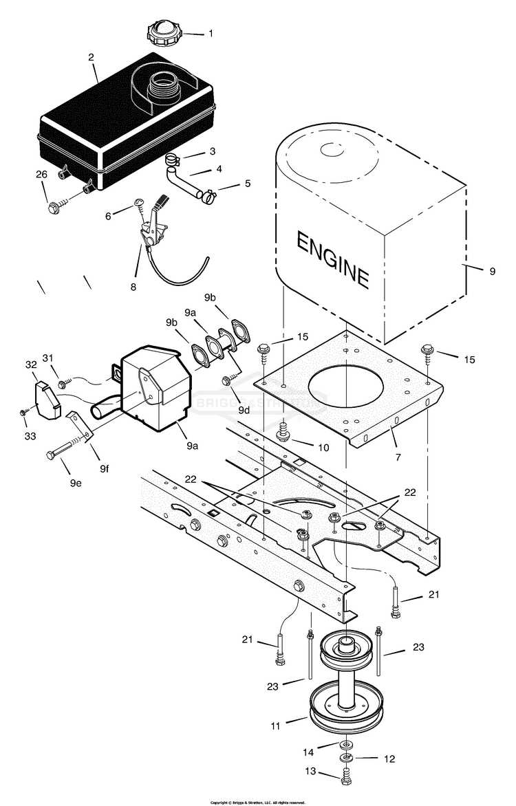 murray riding lawn mower parts diagram