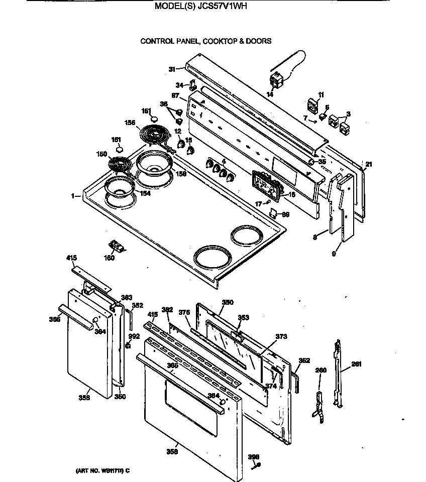 ge spectra oven parts diagram