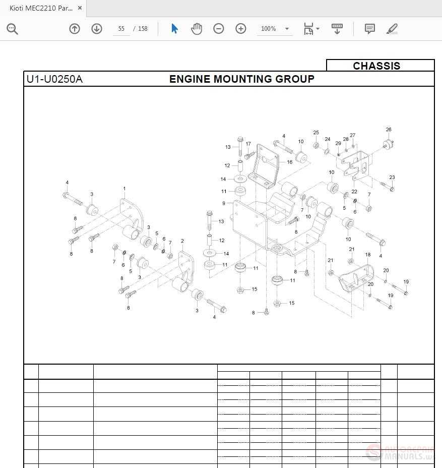 kioti parts diagram