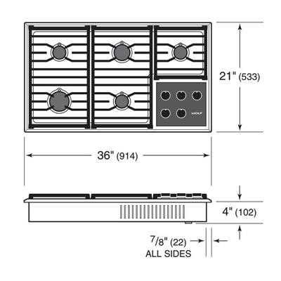 wolf cooktop parts diagram