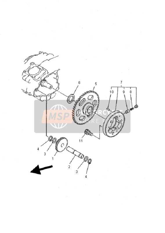 yamaha timberwolf 250 parts diagram