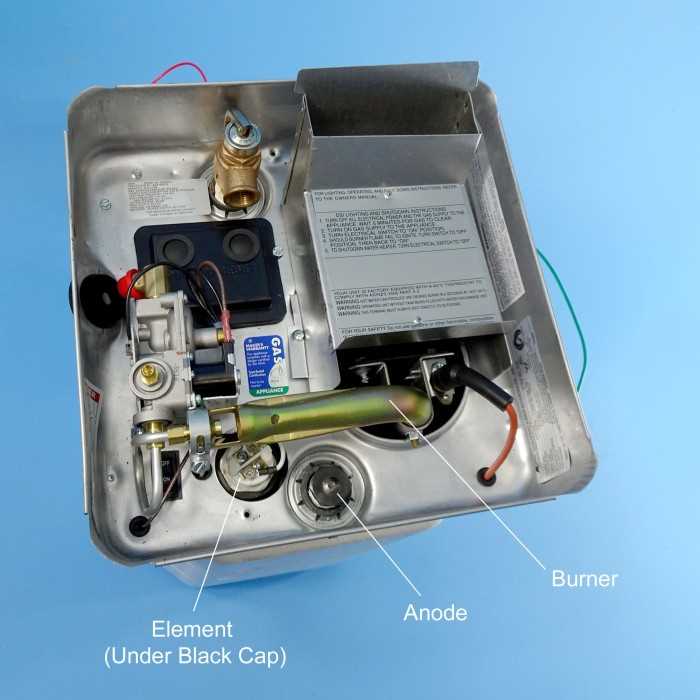 suburban rv water heater parts diagram