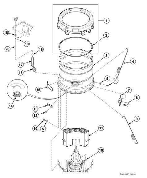 whirlpool duet washer parts diagram