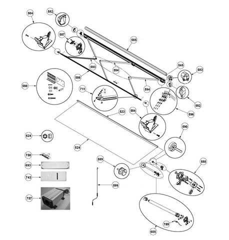 dometic rv awning parts diagram