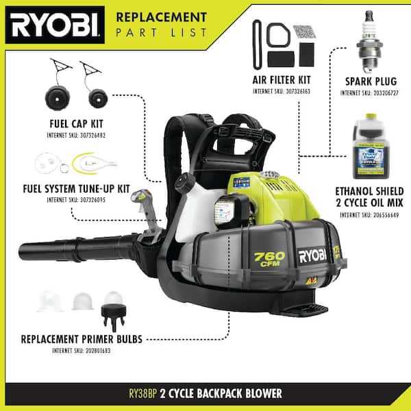 ryobi backpack blower parts diagram