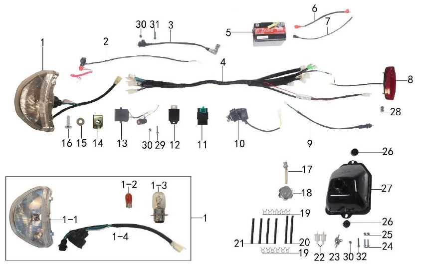 taotao 110cc atv parts diagram