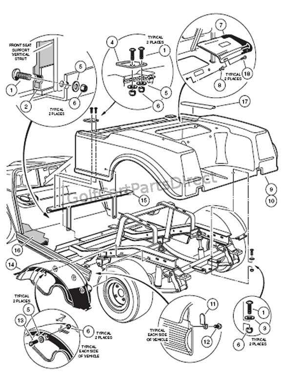 star golf cart parts diagram