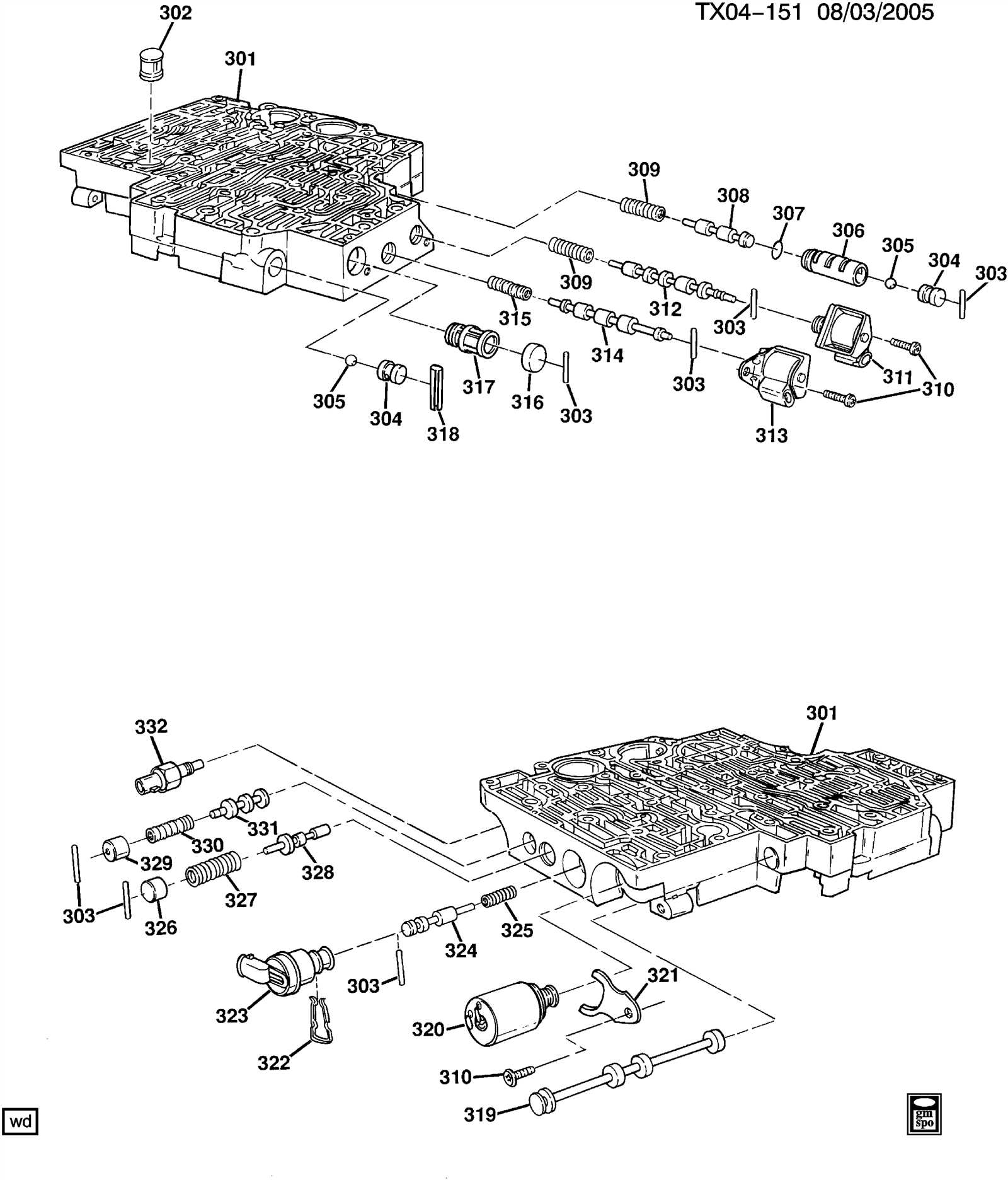 4l80e parts diagram