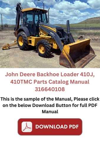 backhoe parts diagram