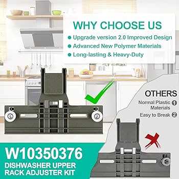 whirlpool dishwasher top rack parts diagram