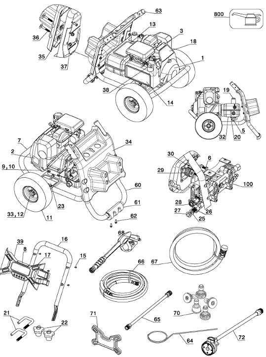 honda pressure washer parts diagram