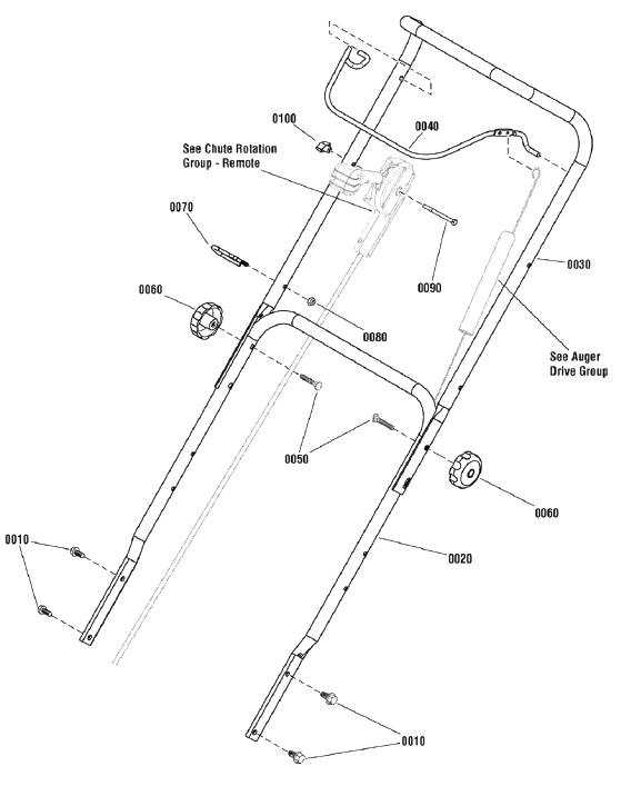 snapper snowblower parts diagram