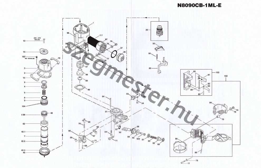 bostitch n80 parts diagram