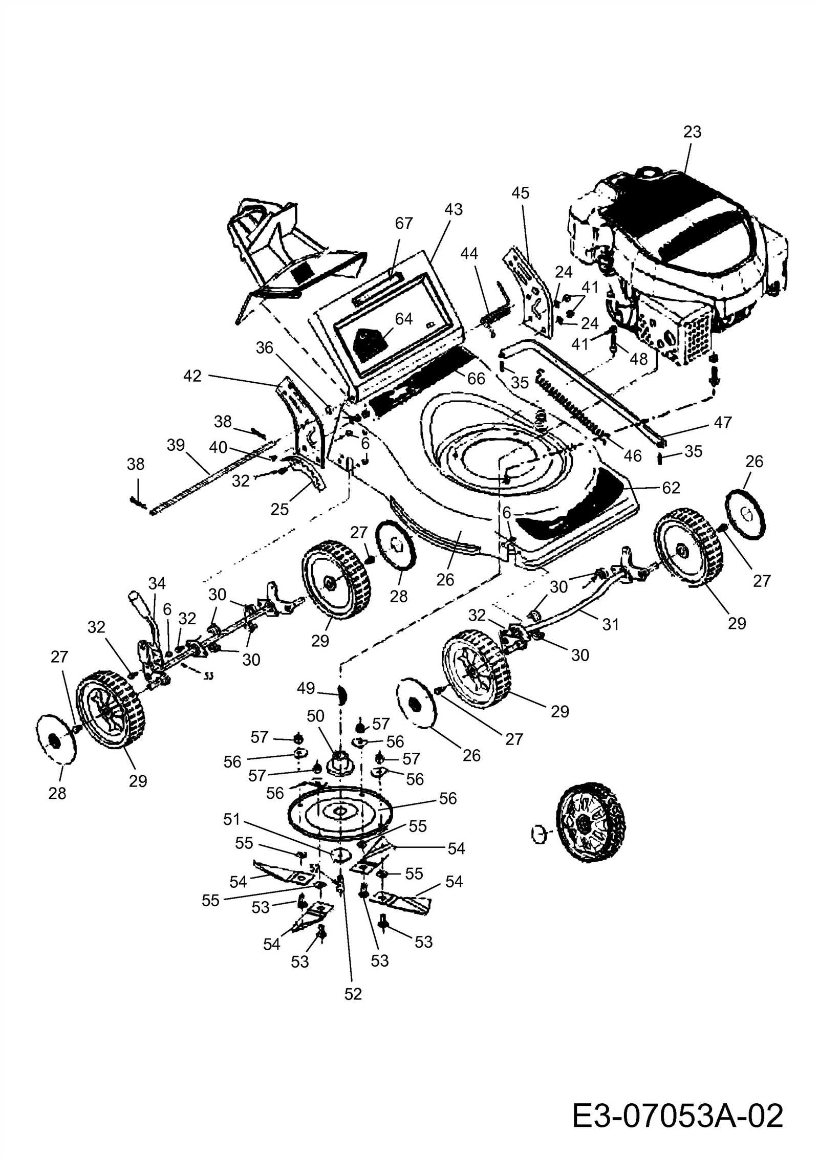 scotts lawn mower parts diagram