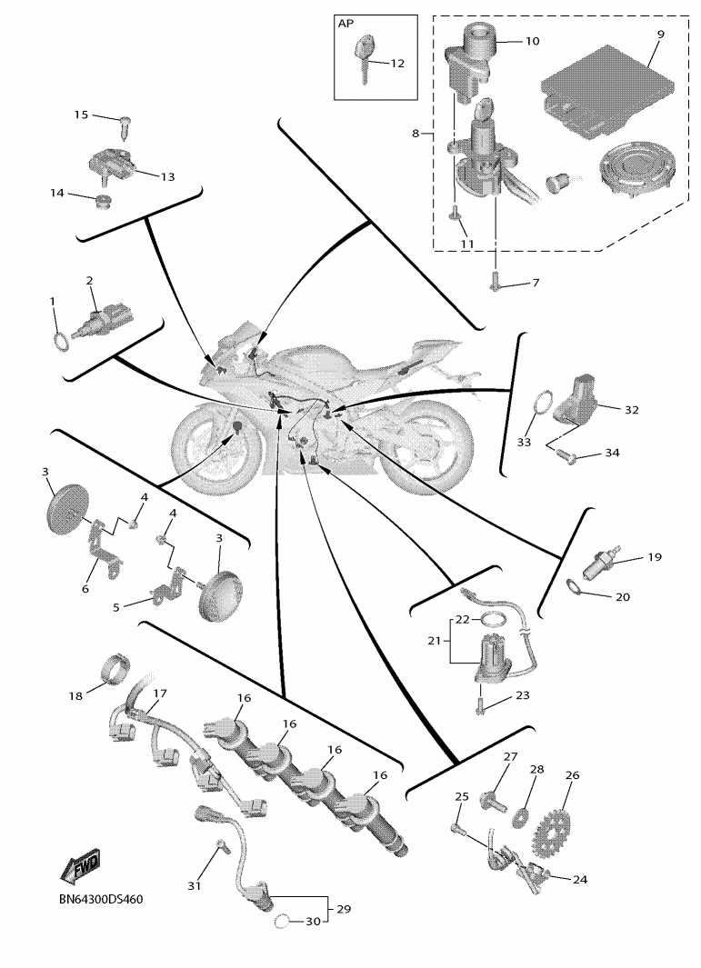 yamaha r6 parts diagram