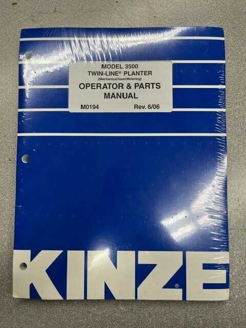 kinze planter parts diagram