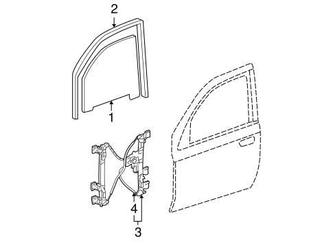 chevy trailblazer body parts diagram