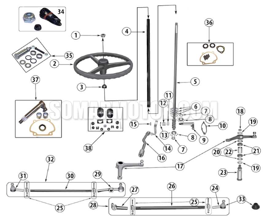 jeep steering parts diagram