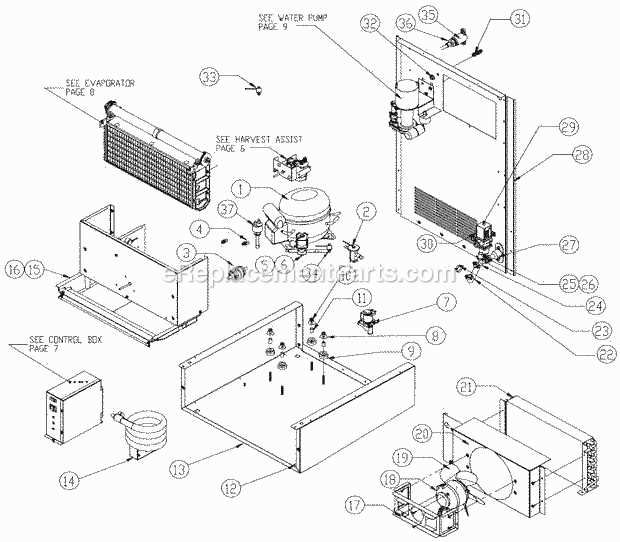 ice o matic parts diagram