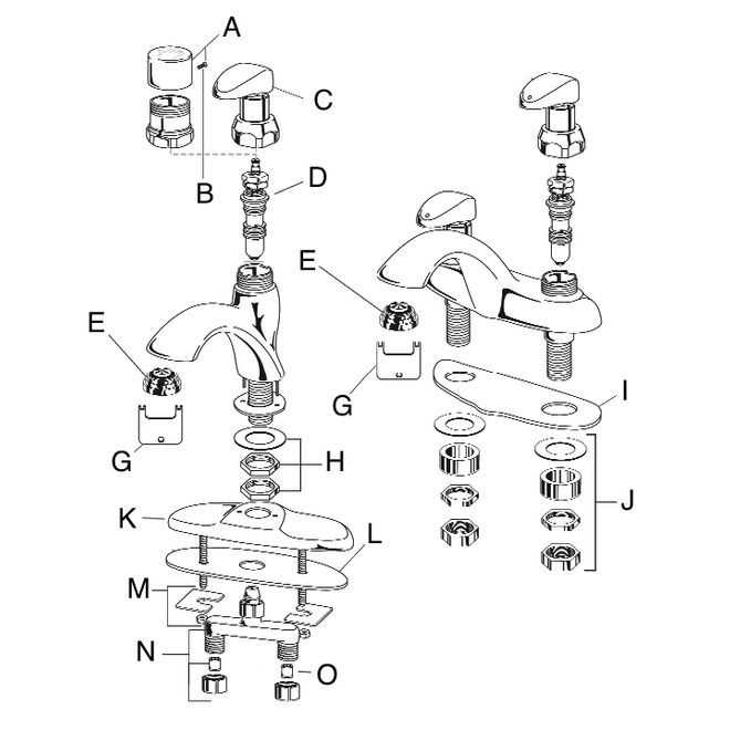 commercial faucet parts diagram