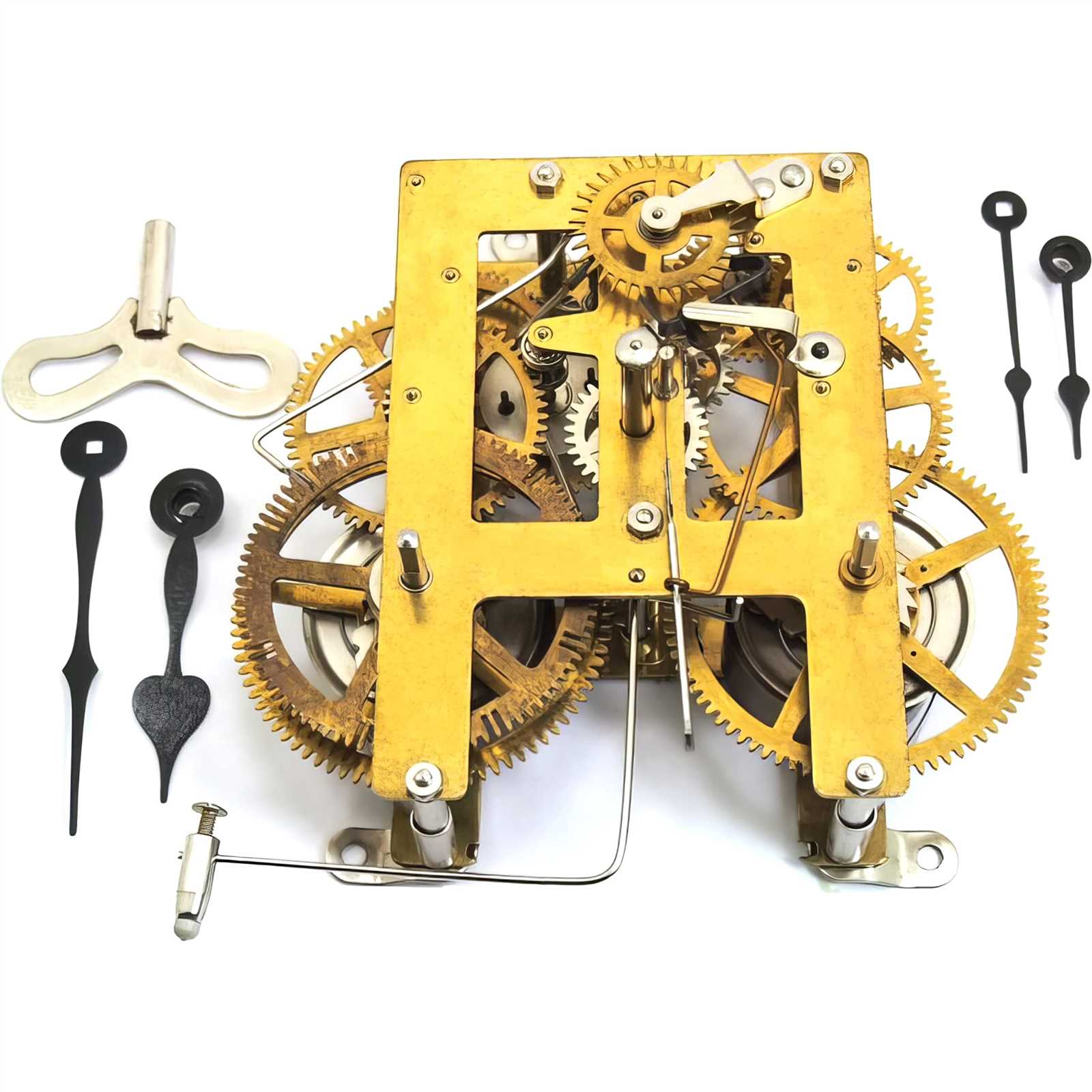 clock movement parts diagram