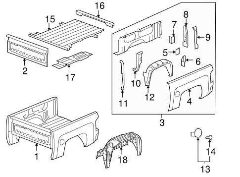 frame chevy silverado oem parts diagram