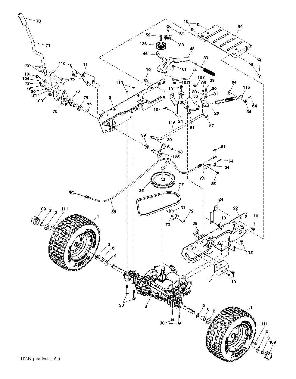 poulan pro snowblower parts diagram