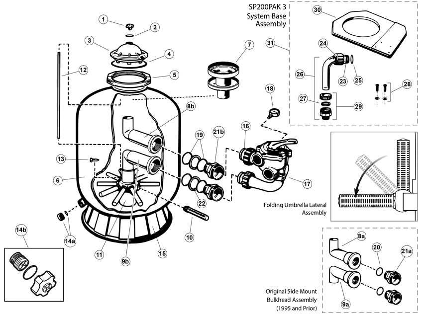 hayward multiport valve parts diagram