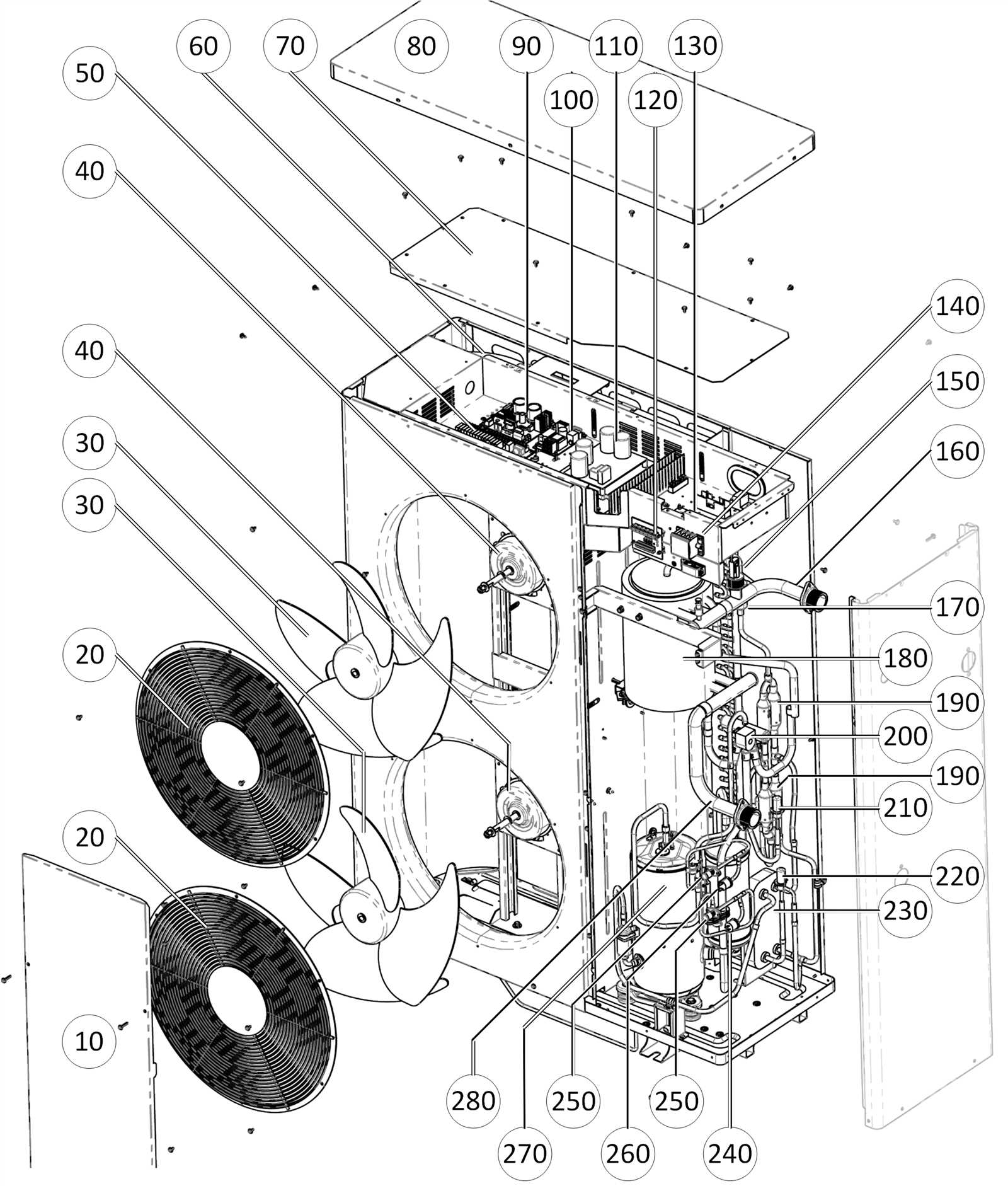 heat pump parts diagram