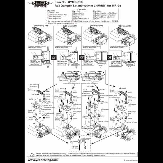 mini z parts diagram