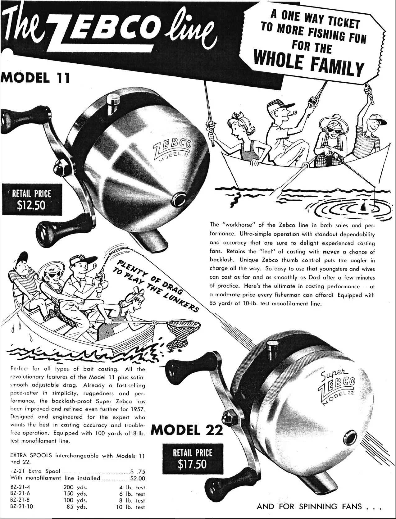 zebco reel diagrams parts lists