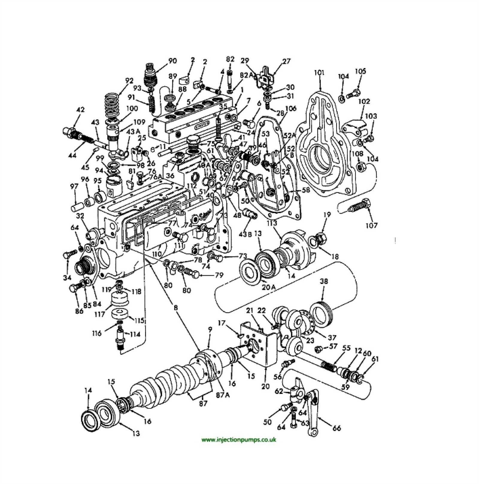 zexel injection pump parts diagram