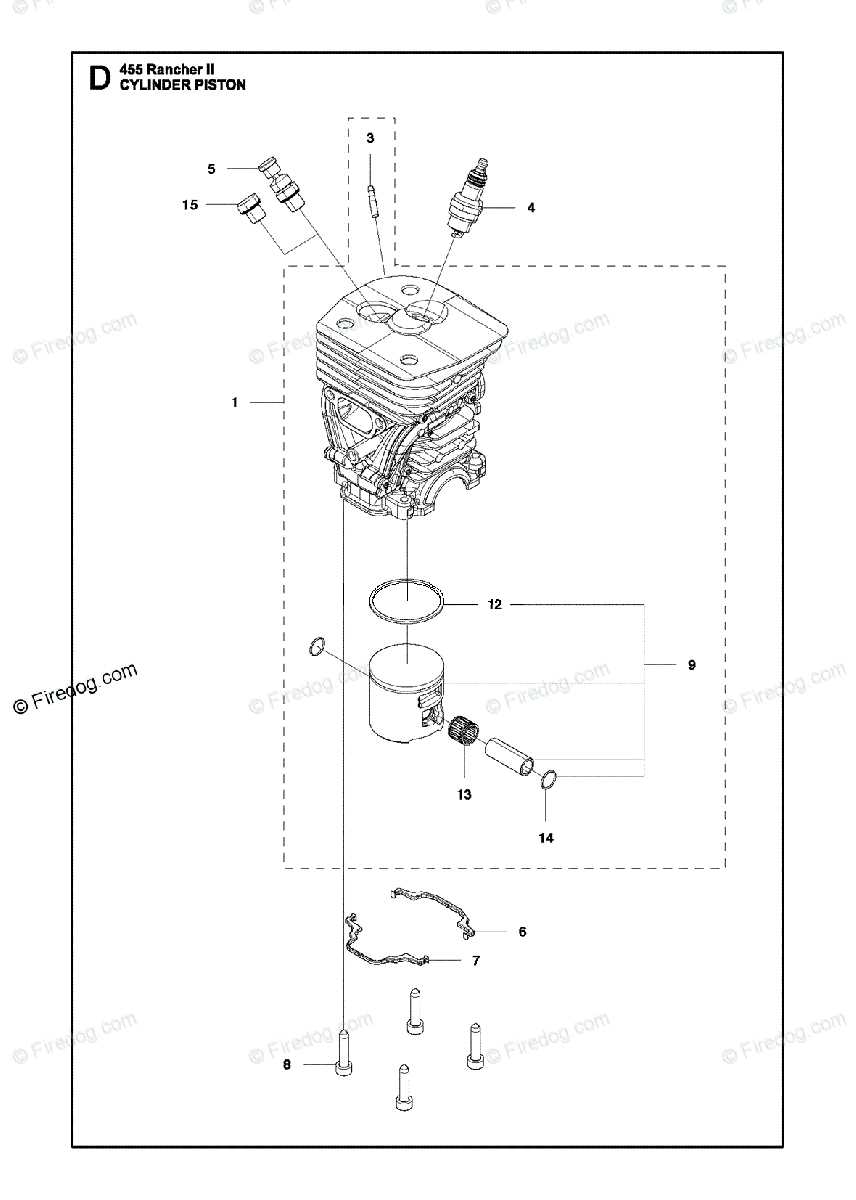 husqvarna 455 parts diagram