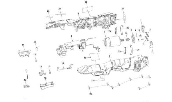 ridgid multi tool parts diagram