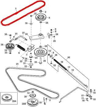 john deere la105 mower deck parts diagram