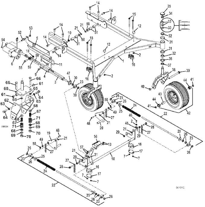 murray 42 inch deck parts diagram