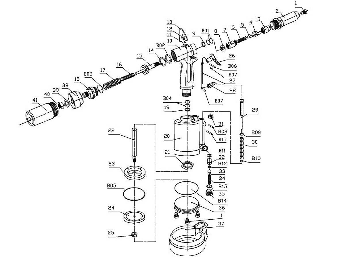 rivet gun parts diagram