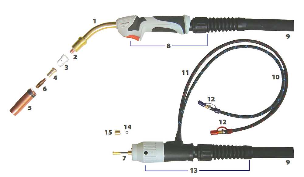 mig gun parts diagram