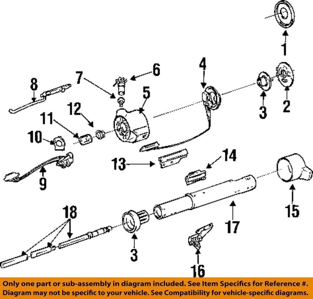 gm steering column parts diagram