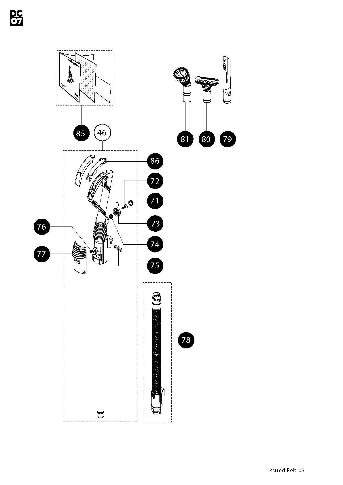 dyson dc07 parts diagram